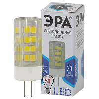 Б0027858 Лампочка светодиодная ЭРА STD LED JC-5W-220V-CER-840-G4 G4 5Вт керамика капсула нейтральный белый свет