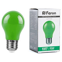 25922 Лампа светодиодная,  (3W) 230V E27 зеленый A50, LB-375