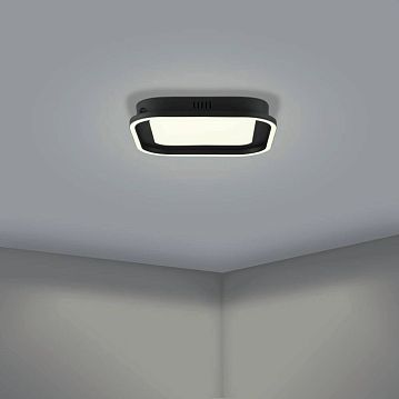 900602 900602 Потолочный светильник CALAGRANO, LED 21W, 3000lm, L375, B375, H60, сталь, черный/пластик, белый  - фотография 6