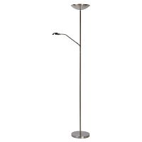 ZENITH LED Торшер 20W + 4W Satin Chrome, 19791/24/12