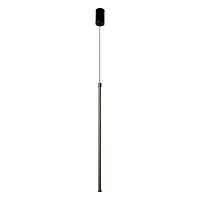 LSP-7115 Подвесной светильник, цвет основания - черный, плафон - акрил (цвет - белый), 1х8W led