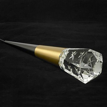 LSP-7140 Подвесной светильник, цвет основания - блестящее золото, плафон - стекло (цвет - прозрачный), 1х3W LED  - фотография 2