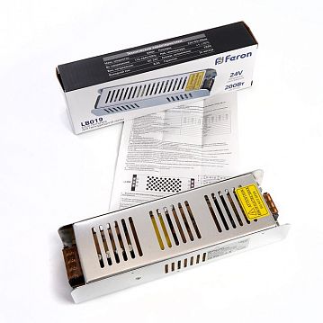 48047 Трансформатор электронный для светодиодной ленты 200W 24V (драйвер), LB019 FERON  - фотография 6