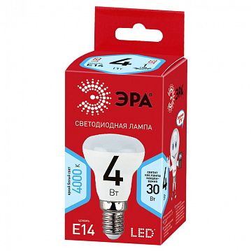Б0020632 Лампочка светодиодная ЭРА RED LINE ECO LED R39-4W-840-E14 Е14 / Е14 4Вт рефлектор нейтральный белый свет  - фотография 2