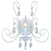 Versailles настенный светильник D190*W330*H360, 1*E14*40W, excluded; каркас белого цвета с золотом, прозрачный хрусталь, 2157-1W