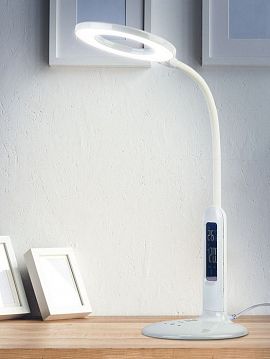 Б0038591 Настольный светильник ЭРА NLED-476-10W-W светодиодный белый, Б0038591  - фотография 2