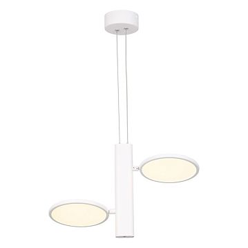 LSP-7085 Подвесной светильник, цвет основания - белый, плафон - акрил (цвет - белый), 2х6W led  - фотография 2