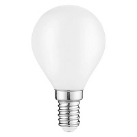 105201109 Лампа Gauss Filament Шар 9W 590lm 3000К Е14 milky LED 1/10/50