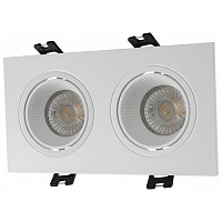 DK3072-WH DK3072-WH Встраиваемый светильник, IP 20, 10 Вт, GU5.3, LED, белый/белый, пластик
