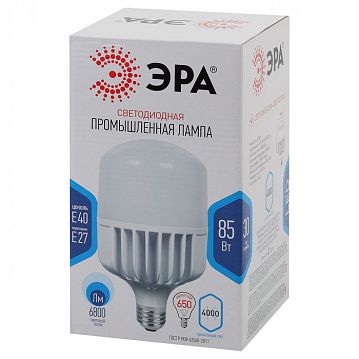 Б0032087 Лампа светодиодная ЭРА STD LED POWER T140-85W-4000-E27/E40 Е27 / Е40 85Вт колокол нейтральный белый свет  - фотография 2