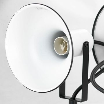 LSP-8803 Спотовый светильник, цвет основания - белыйчерный, плафон - металл (цвет - белый), 3х40W E14  - фотография 2