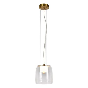 LSP-7060 Подвесной светильник, цвет основания - бронзовый, плафон - стекло (цвет - прозрачный), 1х5W Led
