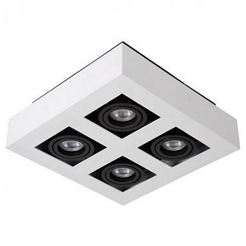 09119/21/31 XIRAX Потолочный светильник 4xGU10/5W LED DTW White  - фотография 2