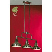 SONA Линейно-Подвесной светильник, цвет основания - бронзовый, плафон - металл (цвет - бронзовый), 3x10W E27, GRLSL-3013-03