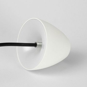 LSP-7080 Подвесной светильник, цвет основания - черныйБелый, плафон - металл (цвет - белый), 1х6W led  - фотография 3
