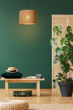 03429/42/30 MAGIUS Подвесной светильник Rattan E27/40W Black/natur  - фотография 3