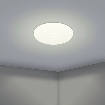 900606 900606 Потолочный светильник BATTISTONA, LED 21,6W, 2600lm, ?480, A100, сталь, белый/пластик, белый  - фотография 4