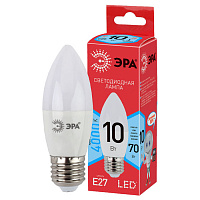 Б0050696 Лампочка светодиодная ЭРА RED LINE LED B35-10W-840-E27 R Е27 / E27 10 Вт свеча нейтральный белый свет
