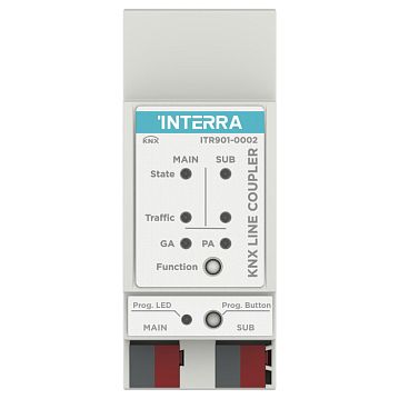 ITR901-0002 Линейный / магистральный  соединитель KNX - Line Coupler, телеграммы до 240 байт, LED индикация, на DIN рейку