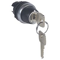 023952 Переключатель с ключом № 455 - Osmoz - для комплектации - без подсветки - IP 66 - 2 положения с возвратом в центр - 45°