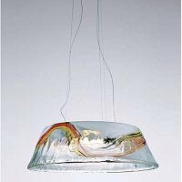 SNTH3EE0A Подвесной светильник, цвет стекла - мультиколор, цвет арматуры - никель, 1x300w R7s, SNTH3EE0A