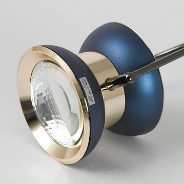 LSP-7138 Подвесной светильник, цвет основания - синий, плафон - стекло, 1х6W LED  - фотография 2