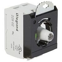 023002 Комплектующий блок для кнопок - Osmoz - для комплектации - с подсветкой - под винт - 24В~/= - Н.О. - зеленый - 3 поста