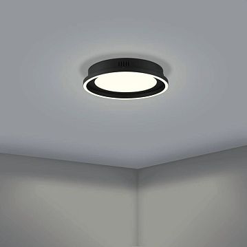 900601 900601 Потолочный светильник CALAGRANO, LED 21,5W, 2900lm, H60, ?380, сталь, черный/пластик, белый  - фотография 6