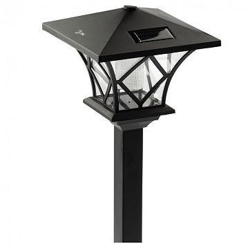 Б0007513 SL-PL155-PST ЭРА Садовый светильник на солнечной батарее, пластик, черный, 155 см (6/72)  - фотография 5