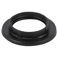 Б0043678 ЭРА Кольцо для патрона E14, пластик, черное (50/1000/24000)