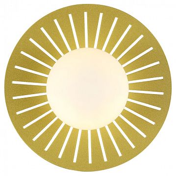 2356-1W Sonnenblume настенный светильник D135*W210*H210, 1*G9*25W, excluded; каркас черного цвета в сочетании с золотым, белое выдувное стекло, 2356-1W