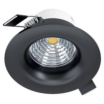 33996 33996 Встраиваемый светильник диммируемый SALICETO, 6W (LED), 4000K, 500lm, Ø88, алюминий, черный