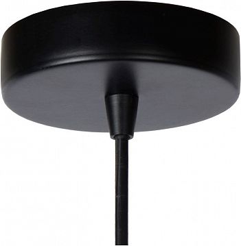 00424/01/30 RUBEN Подвесной светильник 1x E27 60W Black/Satin Brass  - фотография 4