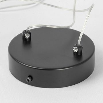 LSP-7088 Подвесной светильник, цвет основания - черный, плафон - стекло (цвет - прозрачный), 1+1х25+8W G9+LED  - фотография 5