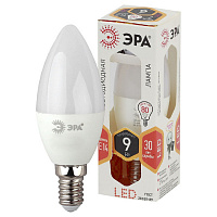 Б0027969 Лампочка светодиодная ЭРА STD LED B35-9W-827-E14 E14 / Е14 9 Вт свеча теплый белый свет